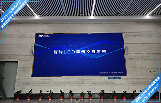 长沙宁乡蓝月谷工业园大厅LED显示屏