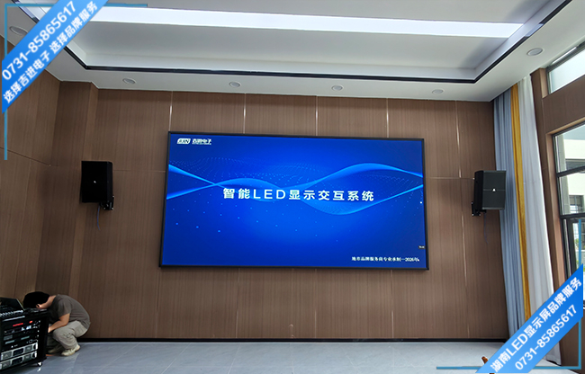 邵阳隆回县某企业智能会议室LED显示屏